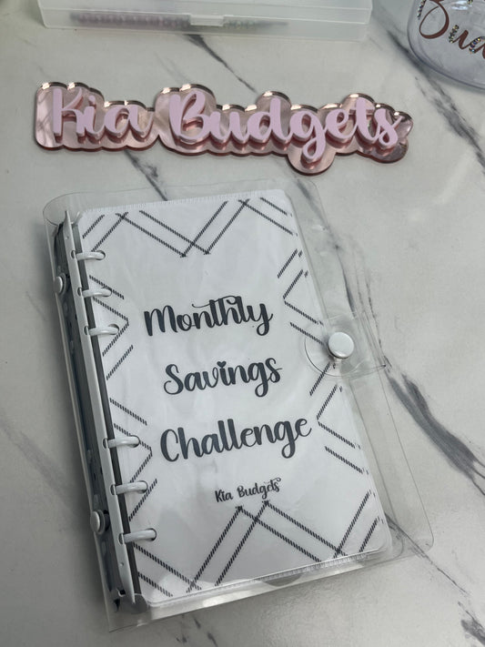 Monthly Savings Challenge Binder
