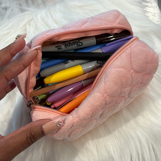 Pink Hearts Pen/Pencil Pouch